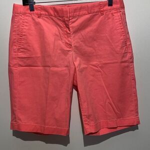 Men's Flat Front High Waist Peach Chino Shorts Size S